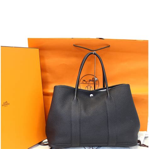 hermes garden party black leather|pursebop hermes 101.